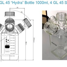 בקבוק מעבדה עם 4 פתחים (Image no.1)